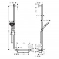 Набір для душу Raindance Select S 120 Hansgrohe Unica Comfort 26324000 - Фото 2